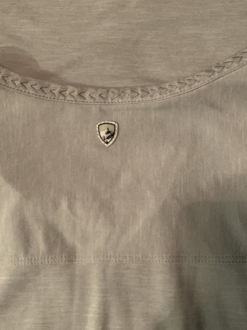 Kuhl Shirt Womens M Grey Allegro Lightweight Outdoor Short Sleeve Top Hiking - Picture 3 of 7